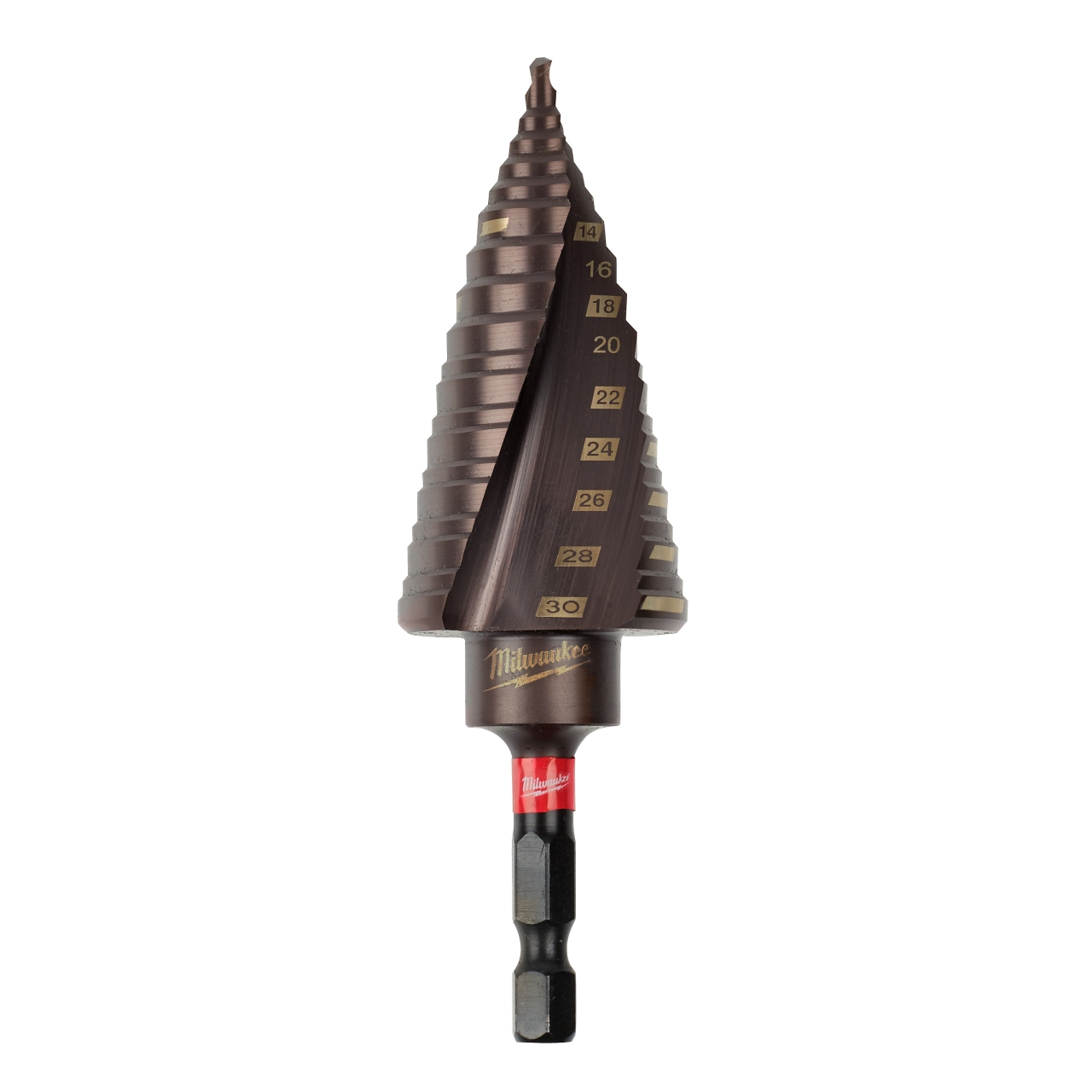 MILWAUKEE 4 bis 30 mm, 2 mm & 3 mm Stufen SHOCKWAVE Stufenbohrer