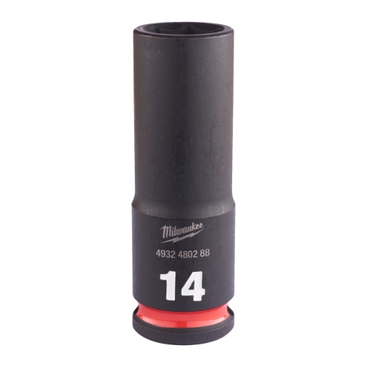 MILWAUKEE 14 x 65 mm SHOCKWAVE Schlagnuss 3/8" lang