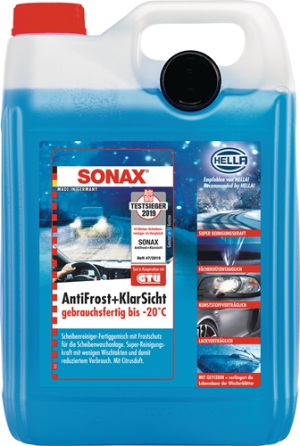 SONAX Scheibenreiniger AntiFrost+KlarSicht gebrauchsfertig 5l Kanister SONAX