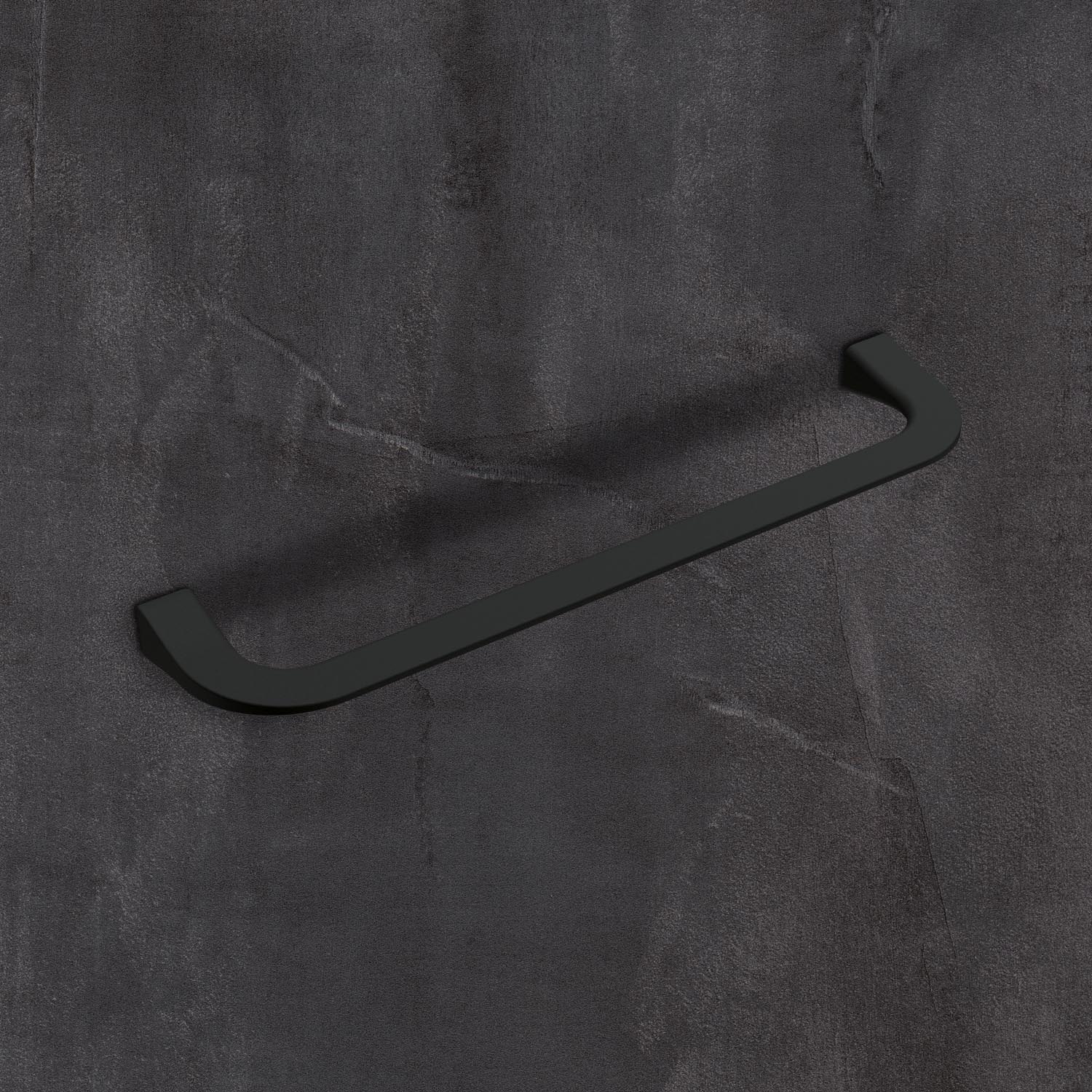 HETTICH Griff Lungro, Bohrabstand 160 mm, L 171 mm, B 11 mm, H 37 mm, Schwarz matt, 9348293