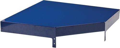 Nordwest Eckdeckelement LOGS 260 H130xB540xT390mm blau RAL 5022 LOGS