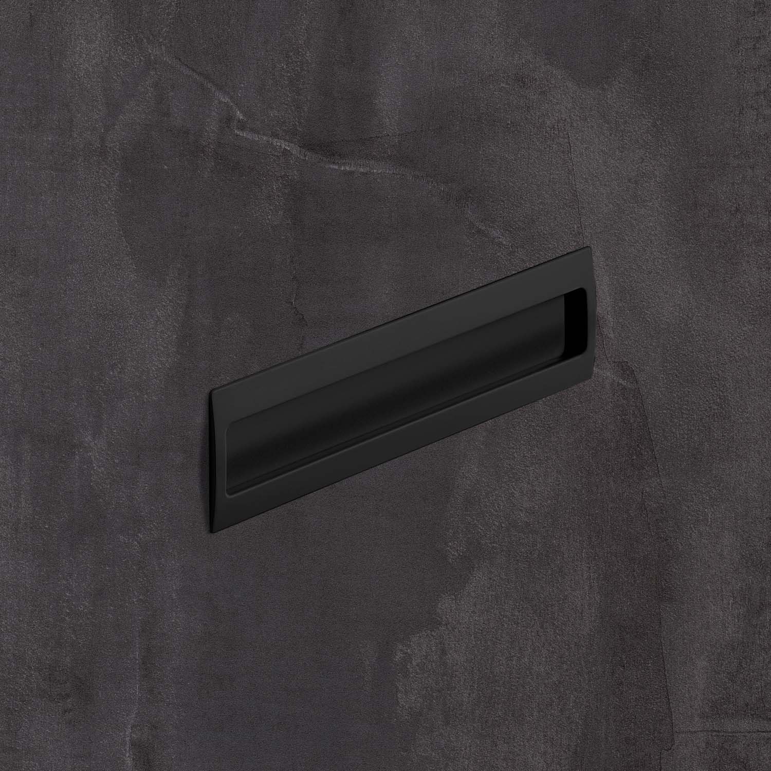 HETTICH Einsetzgriff Misnia, Bohrabstand 160 mm, L 180 mm, B 54 mm, H 18.5 mm, Schwarz matt, 9345414