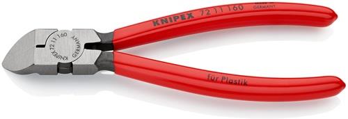 KNIPEX Seitenschneider f.Ku.Gesamt-L.160mm pol.45Grad gew.Ku.-Überzug KNIPEX