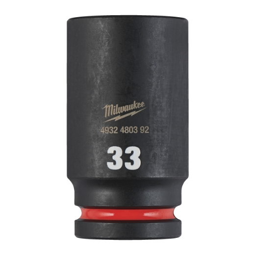 MILWAUKEE 33 x 90 mm SHOCKWAVE Schlagnuss 3/4" lang