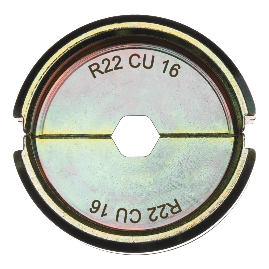 MILWAUKEE R22 Cu 16 für Standard Rohrkabelschuh Presseinsatz für hydraulisches Akku-Presswerkzeug