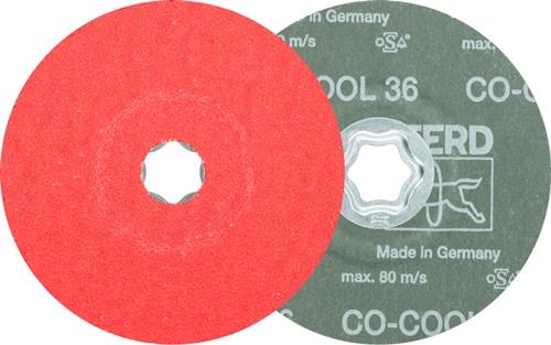 PFERD Fiberscheibe COMBICLICK CO-COOL D.125mm K.36 INOX/Alu.Keramikkorn PFERD