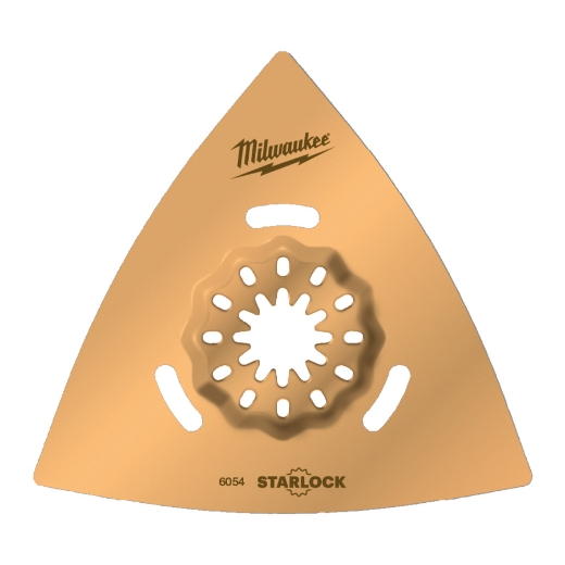 MILWAUKEE 80 x 80 mm Multitool Starlock HM-Raspel zum Grobschliff von Fliesenkleber, Mörtel und Holz