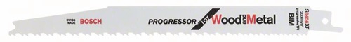 BOSCH Säbelsägeblatt S 3456 XF L.200mm B.19mm TPI 6-12 2,1-4,3mm 2 St./Karte