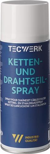 TECWERK Ketten-/Drahtseilspray gelblich 400ml Spraydose TECWERK
