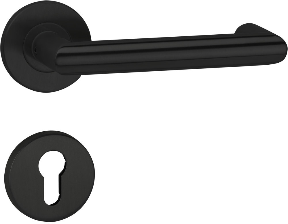 HERMAT FH Wechselgarnitur mit Rosetten BASIC 08 1808.FS/2073.M/3127/KT, Edelstahl