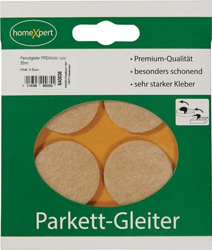 Nordwest Parkettgleiter Premium 35mm Filz natur rd.selbstkl.