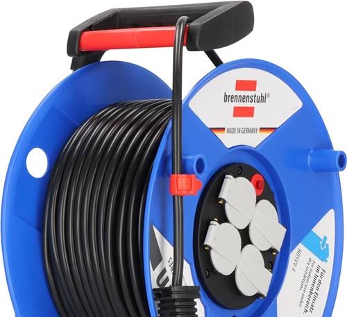 BRENNENSTUHL Kabeltrommel Garant 50m H05VV-F 3x1,5 mm² 290mm 4 Schutzkon.steckd. BRENNENSTUHL Kabeltrommel Garant 50m H05VV-F 3x1,5 mm² 290mm 4 Schutzkon.steckd.
