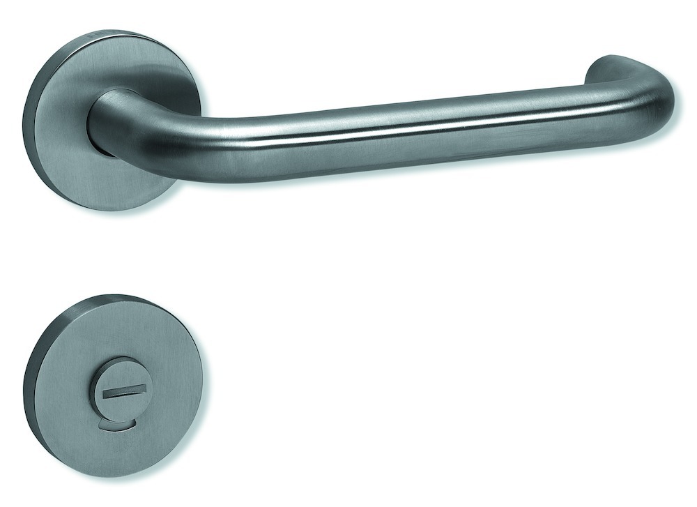 HEWI Drückergarnitur mit Rosetten 111XAH02.230, VK 8 mm, Edelstahl, 111XAH02.230