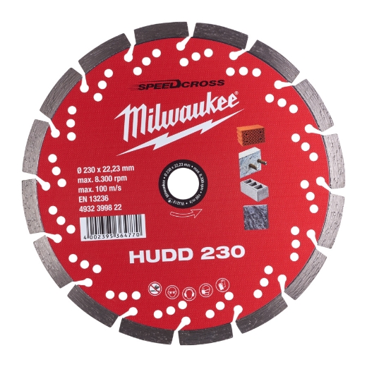 MILWAUKEE für harte Materialien Speedcross Diamanttrennscheibe HUDD 230 mm