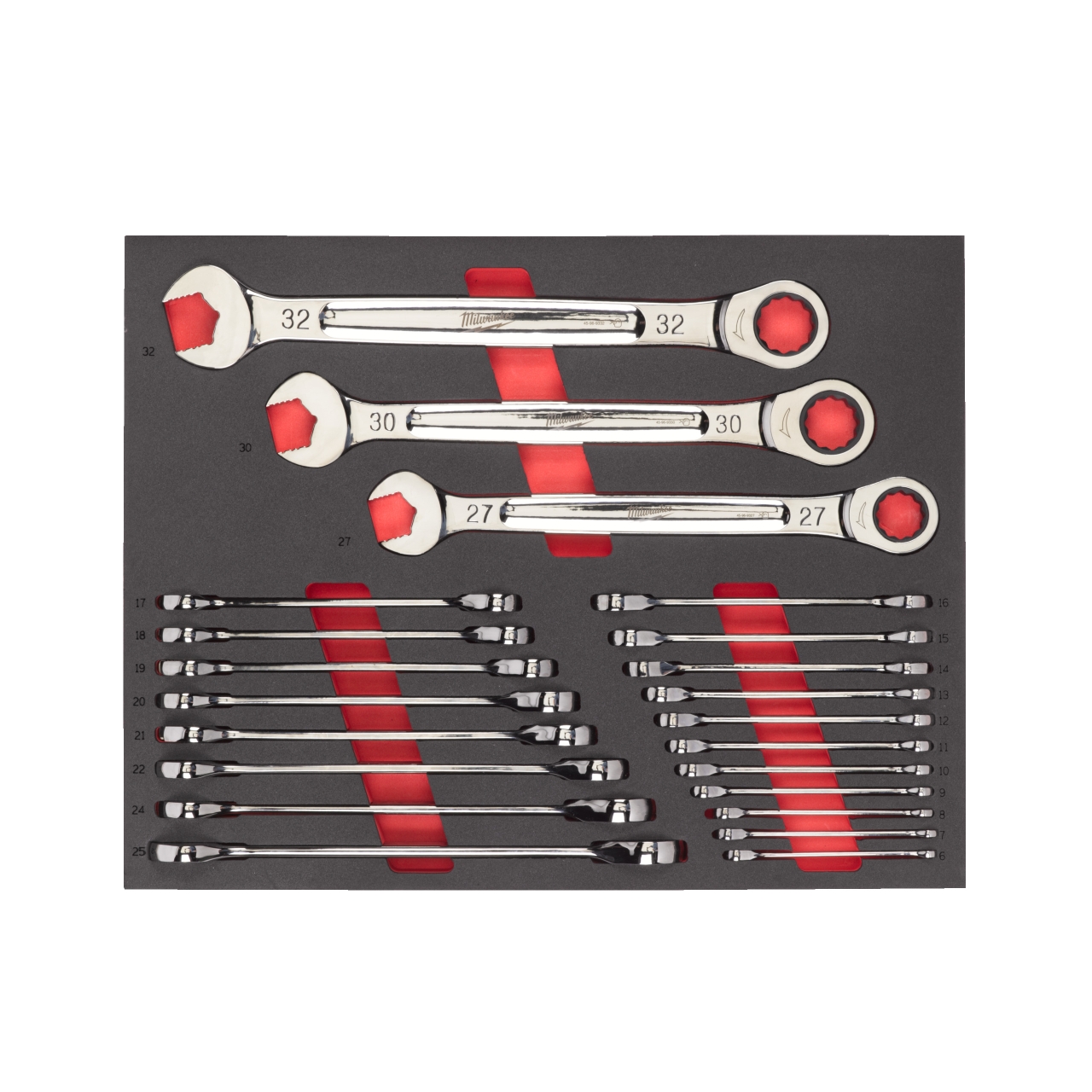 22-teilige Einlage für Werkstattwagen 78 cm MAX BITE Ratschen-Ringmaulschlüssel Einlage 22-teilige Einlage für Werkstattwagen 78 cm MAX BITE Ratschen-Ringmaulschlüssel Einlage