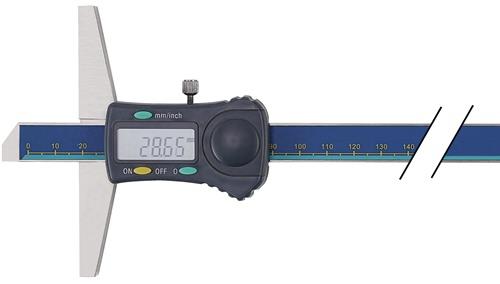 Tiefenmessschieber DIN 862 digital gerade Messschiene TECWERK
