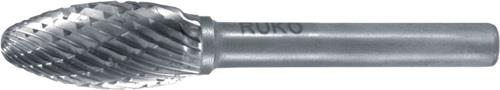 RUKO Frässtift FLH D.16mm Kopf-L.36mm Schaft-D.6mm HM Verz.KVZ 4 RUKO