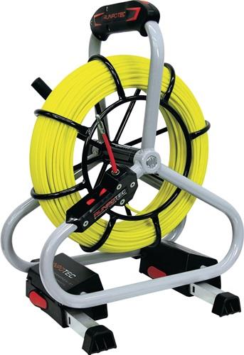 RUNPOTEC Glasfaserstab Profiset Band-L.80m Biege-R.168mm Kabel-D.6mm