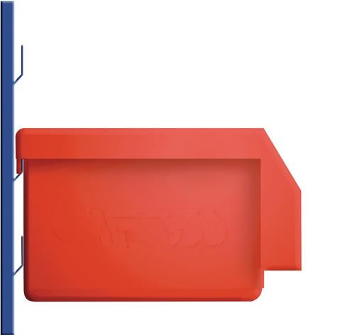 RASTERPLAN Sichtlagerkasten L160xB105xH75mm PE rot RASTERPLAN