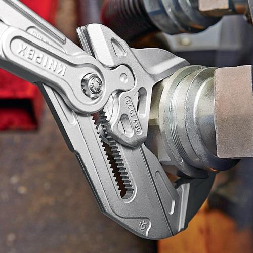 KNIPEX Zangenschlüssel L.400mm Spann-W.85mm verchr.Ku.-Überzug KNIPEX KNIPEX Zangenschlüssel L.400mm Spann-W.85mm verchr.Ku.-Überzug KNIPEX