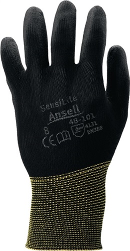 ANSELL Handschuhe HyFlex® 48-101 Gr.10 schwarz EN 388 PSA II Nyl.m.PU ANSELL