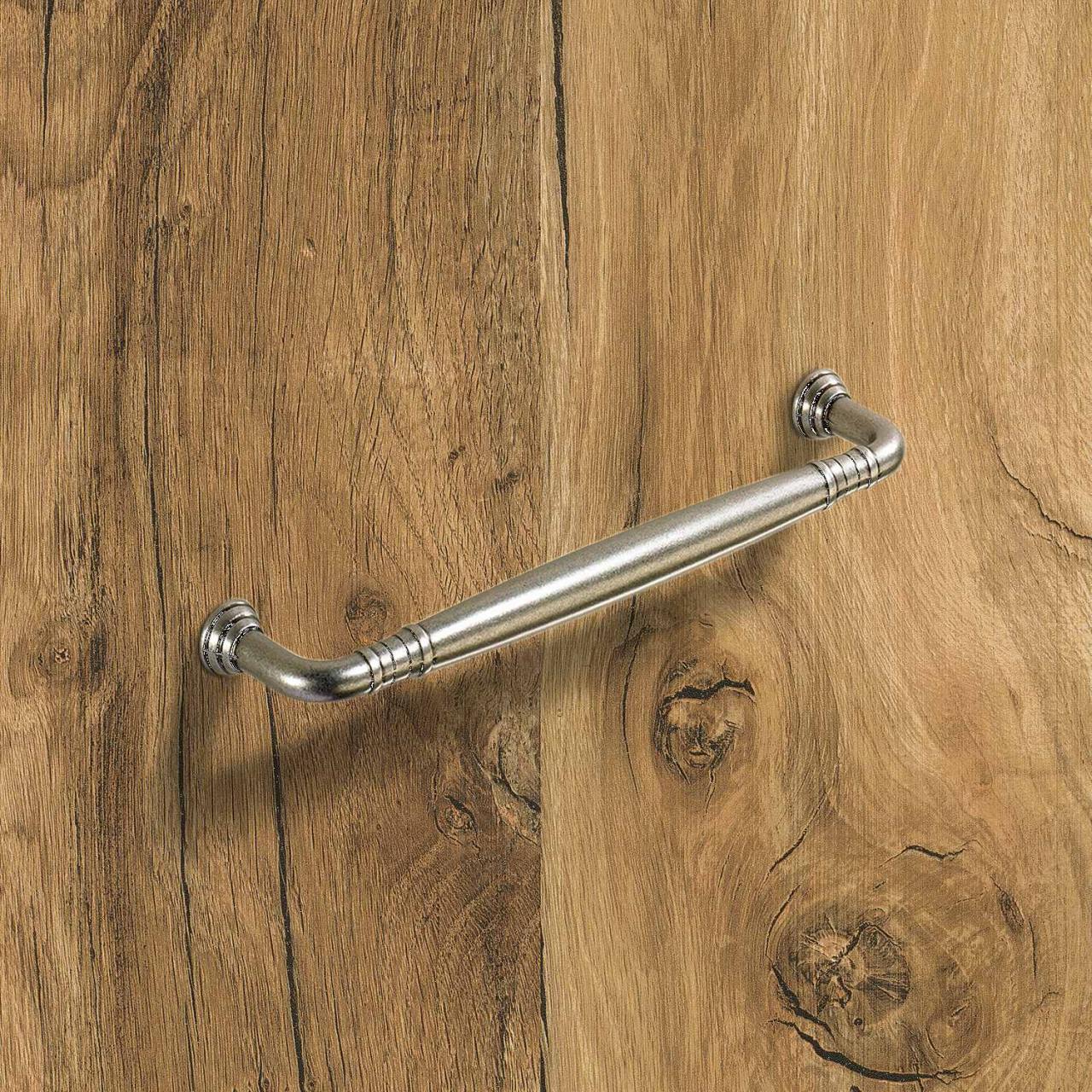 HETTICH Griff Gissi, •–• 128, H 29 mm, ø 12 mm, Zinn Optik, 9112651