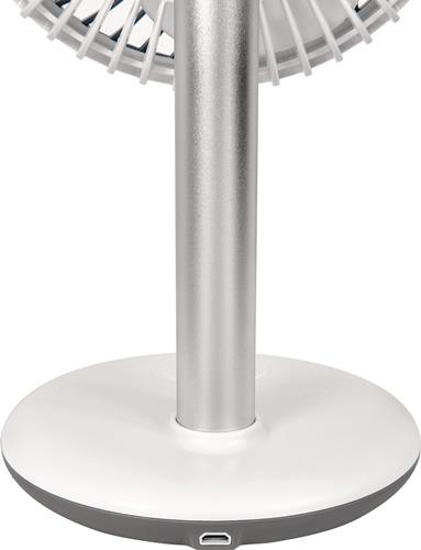 Akku-Tischventilator VENTI 3010 R D.15cm H.288mm 220-240/50 V/Hz weiss GUTFELS