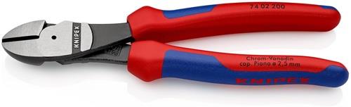 KNIPEX Kraftseitenschneider L.200mm pol.Form 0 Mehrkomp.-Hüllen KNIPEX