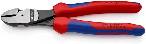 KNIPEX Kraftseitenschneider L.200mm pol.Form 0 2K-Hülle KNIPEX