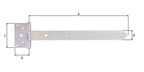 GAH Kreuzgehänge L.391x59xB.103x40xStärke 4mm STA galv.verz.d.pass.GAH