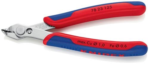 KNIPEX Elektronikseitenschneider Super-Knips® INOX L.125mm Form 2 Facette nein pol.