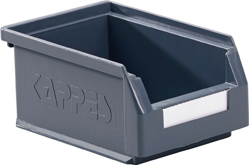 KAPPES Sichtlagerkasten L160xB105xH75mm PE grau RASTERPLAN