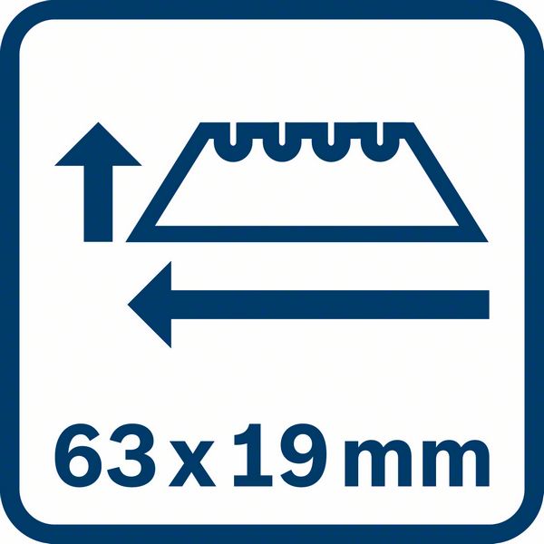 BOSCH Messerklingen 62x19 mm, 10 Stk.