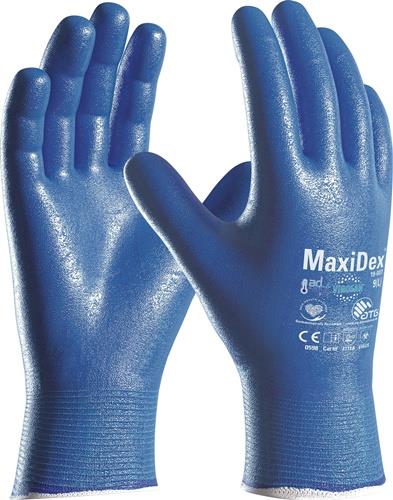 ATG Handschuhe MaxiDex® Gr.10 blau EN ISO 374-5/EN 388 PSA III ATG