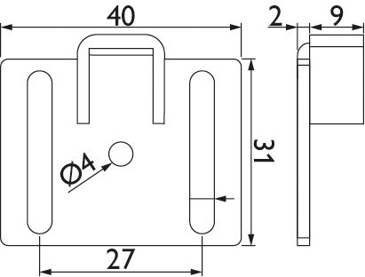 HERMAT Dämpfer für Schiebetür CORVARA 9032/ SAFECLOSE
