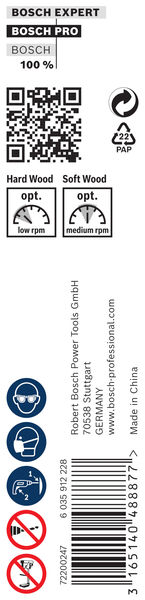 BOSCH Holzschlangenbohrer, Sechskant 12 x 470 x 600 mm, d 7,9 mm