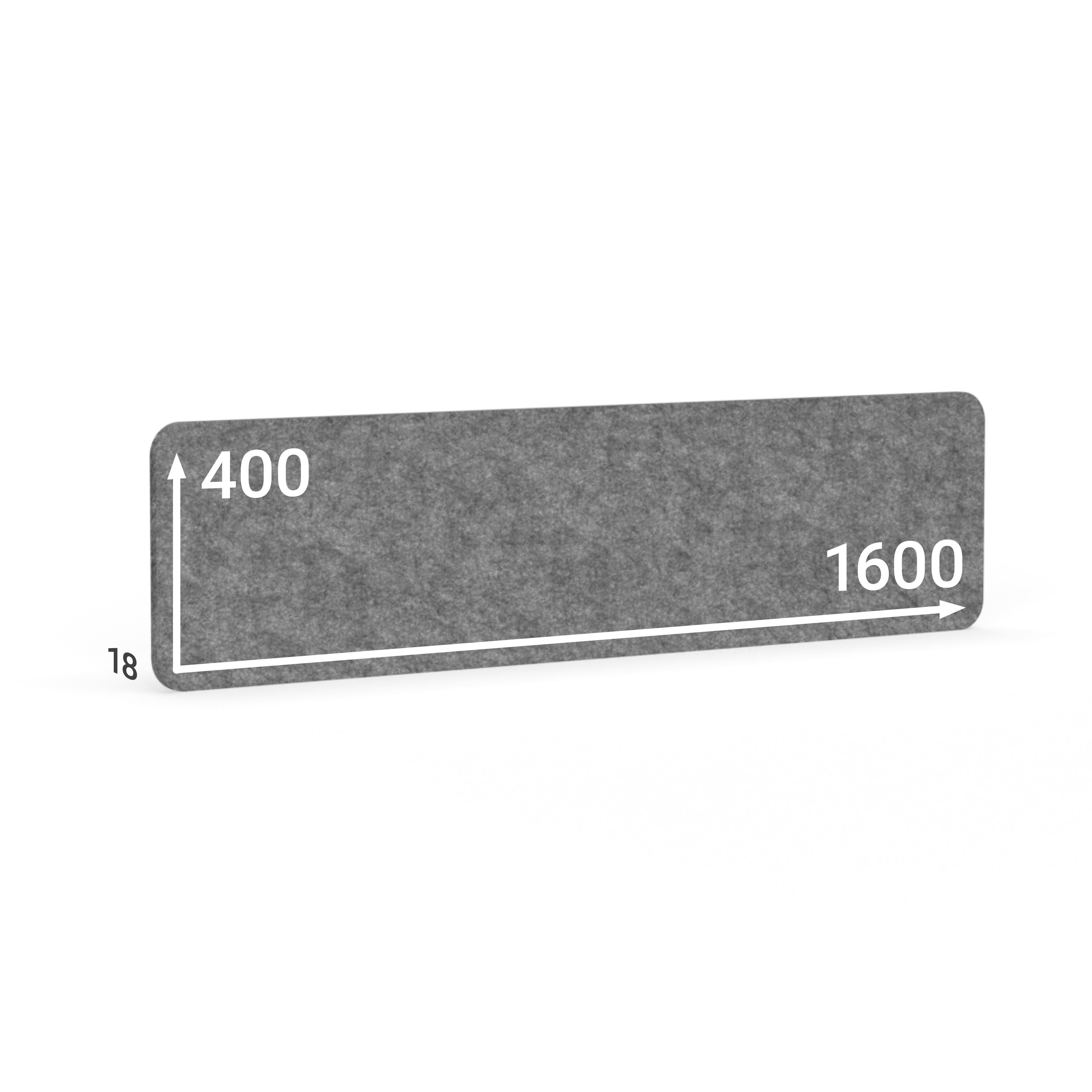 BMB AKUSTIX Vario, HxBxS: 400x1600x18 mm, Grau, AV18