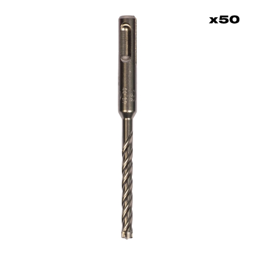 MILWAUKEE 6 x 115 mm, SDS-Plus 4-Schneiden Hammerbohrer MX4 SDS-Plus 50er Pack