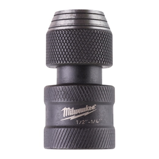 MILWAUKEE 1/2" Vierkant auf 1/4" Sechskant Bitadapter SHOCKWAVE 50 mm