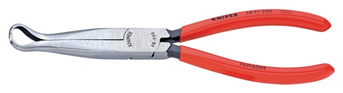 KNIPEX Mechanikerzange L.200mm Form 9 45Grad gew.Ku.-Überzug KNIPEX