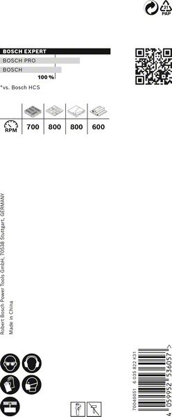 BOSCH EXPERT Construction Material Lochsäge, 40 x 60 mm. Für Dreh- und Schlagbohrer