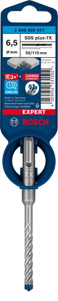 BOSCH EXPERT SDS plus-7X Hammerbohrer, 6,5 x 50 x 115 mm. Für Bohrhämmer BOSCH EXPERT SDS plus-7X Hammerbohrer, 6,5 x 50 x 115 mm. Für Bohrhämmer