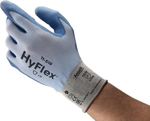 ANSELL Schnittschutzhandschuhe HyFlex® 11-518 Gr.9 blau EN 388 PSA II 12 PA