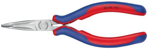 KNIPEX Elektronik-Greifzange Gesamt-L.145mm flachrunde Backen Form 8 Mehrkomp.-Hüllen