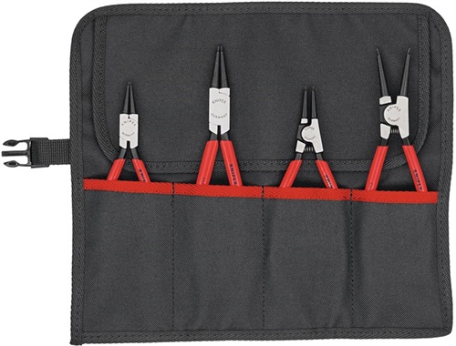 KNIPEX Sicherungsringzangensatz 4-tlg.in Rolltasche 10-60mm KNIPEX