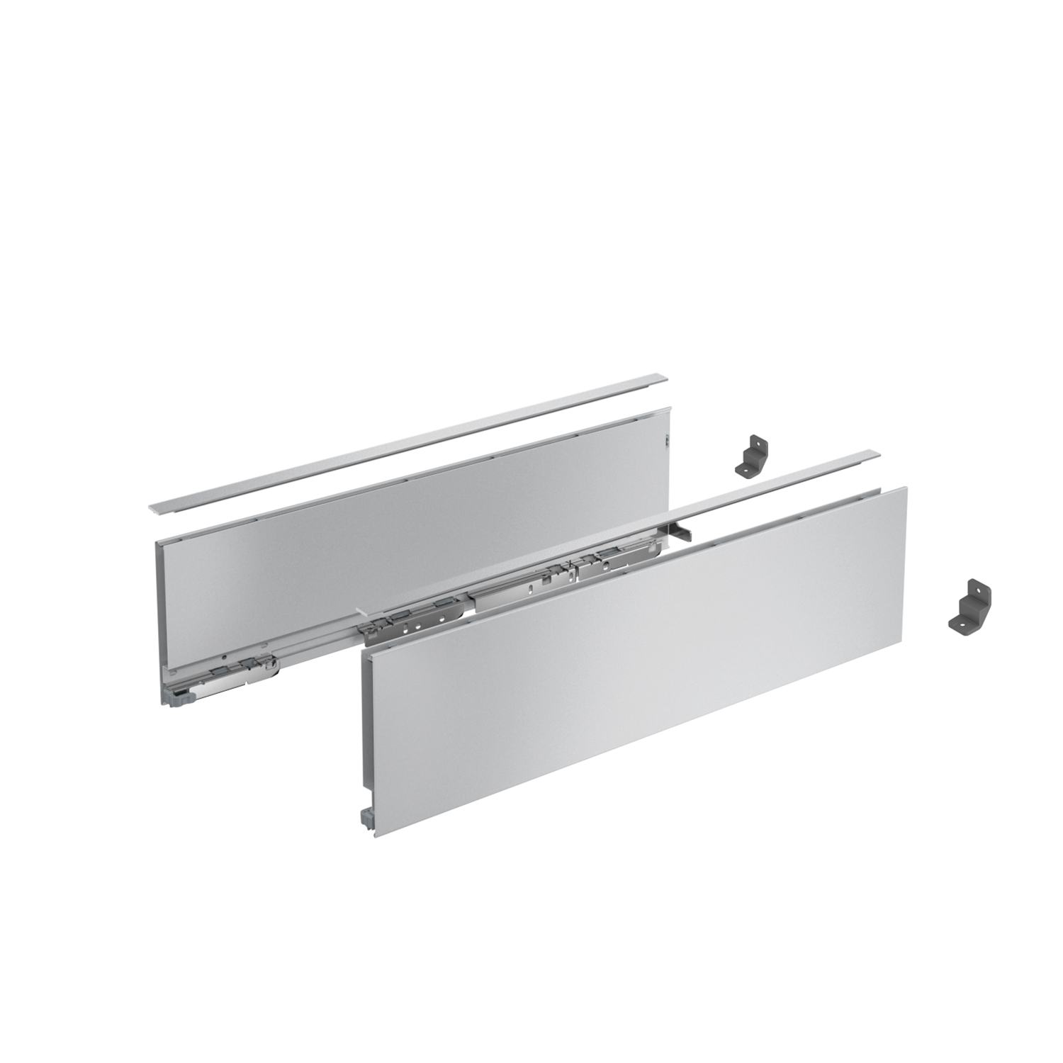 HETTICH AvanTech YOU Set Zarge, Höhe 139 mm x NL 500 mm, silber, links und rechts, 9353349