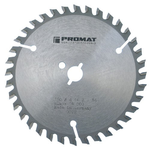 PROMAT Präzisionskreissägeblatt AD 160mm Z.36 WZ Bohrung 20mm Schnitt-B.2,6mm HM PROMAT