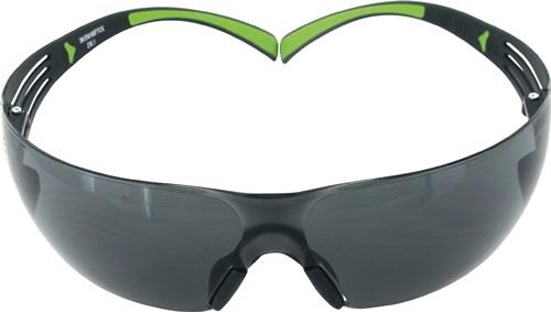 3M Schutzbrille SecureFit-SF400 EN 166,EN 170 Bügel schwarz grün,Scheibe grau