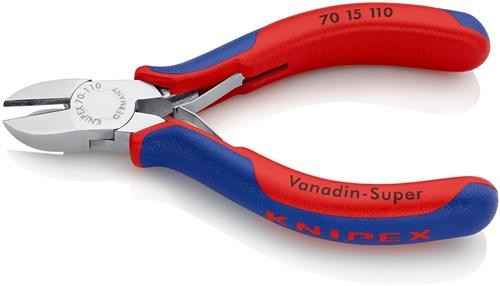 KNIPEX Seitenschneider L.110mm Kopf verchr.Mehrkomp.-Hülle KNIPEX