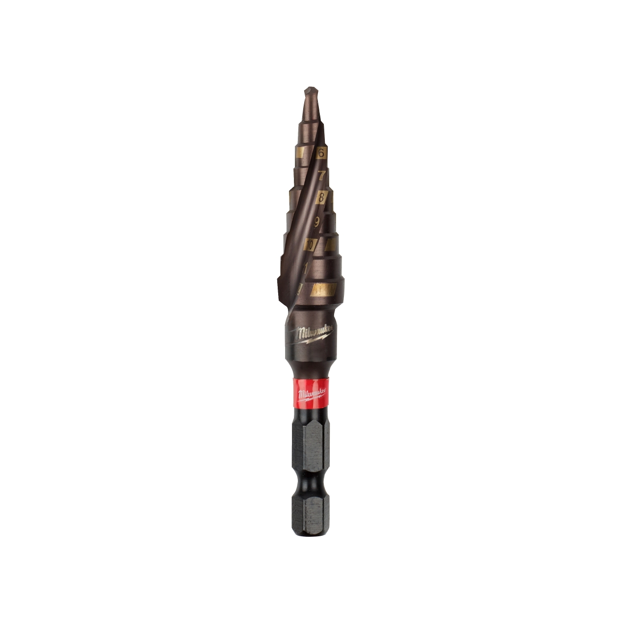 MILWAUKEE 4 bis 12 mm, 1 mm Stufen SHOCKWAVE Stufenbohrer